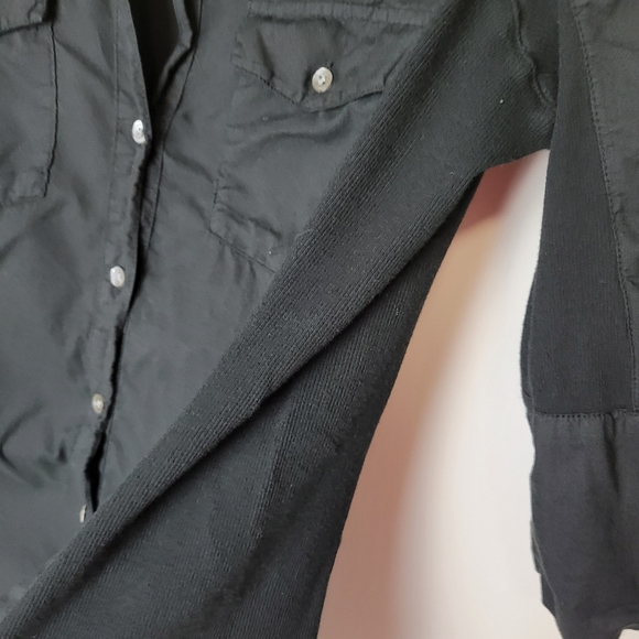 Standard James Perse Contrast Panel Button Shirt - Picture 7 of 9